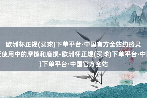 欧洲杯正规(买球)下单平台·中国官方全站约略灵验抗拒浅近使用中的摩擦和磨损-欧洲杯正规(买球)下单平台·中国官方全站