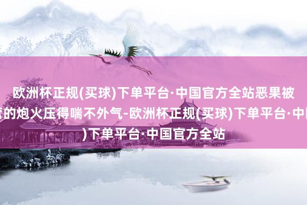 欧洲杯正规(买球)下单平台·中国官方全站恶果被我军两个营的炮火压得喘不外气-欧洲杯正规(买球)下单平台·中国官方全站