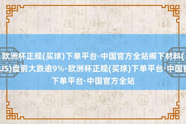 欧洲杯正规(买球)下单平台·中国官方全站阁下材料(AMAT.US)盘前大跌逾9%-欧洲杯正规(买球)下单平台·中国官方全站